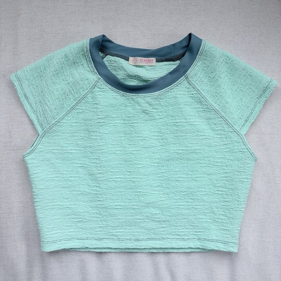 Free People Other - Free People Beach The Sonny Swim Tee Top Women's L Large Green Surfer